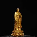  Tượng Phật Tổ Đứng Mạ Vàng Cao Cấp BKMECN-9528 