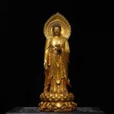  Tượng Phật Tổ Đứng Mạ Vàng Cao Cấp BKMECN-9528 