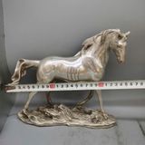  Tượng Đồng Ngựa Mạ Bạc BKMECN-9562 