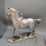  Tượng Đồng Ngựa Mạ Bạc BKMECN-9562 