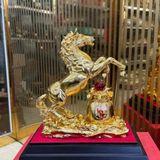  Tượng Ngựa Túi Tiền Mạ Vàng Phong Thủy BKMECN-9569 