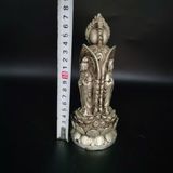  Tượng Đồng Tam Thế Phật Dát Bạc Cao Cấp BKMECN-9619 