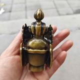  Đầu Tượng Phật Đồng Khảm Đá Quý Decor  BKMECN-9625 