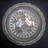  Đĩa Bạc Phong Thủy Bát Quái Sơn Hải BKMECN-9626 