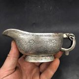  Cốc Sưu Tầm Linh Thú Sừng Dê Bọc Bạc Cổ BKMECN-9628 