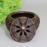  Hũ đồng đựng hạt dưa chạm bát tiên BKMECN-9633 