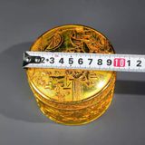  Hũ đồng mạ vàng điêu khắc thủ công BKMECN-9635 