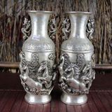  Cặp Bình Bạc Cổ Bát Mã Truy Phong Độc Đáo BKMECN-9639 