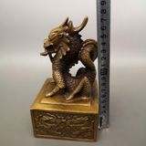  Ấn Kỳ Lân Đồng Cổ Sưu Tầm Trấn Trạch Đẹp BKMECN-9641 