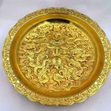  Đĩa Đồng Cửu Long Tranh Châu Sưu Tầm Đẹp BKMECN-9671 