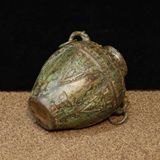  Bình Đồng Cổ Hai Quai Sưu Tầm Họa Tiết Phù Điêu BKMECN-9679 