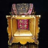  Cặp Bình Đồng Cổ Khảm Men Hồng Phù Điêu Võ Tướng BKMECN-9680 