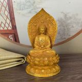  Tượng Phật Thích Ca Đồng Vàng Sưu Tầm BKMECN-9686 