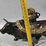  Tượng Trâu Đồng Tài Lộc Cõng Lư Bảo Vật BKMECN-9689 
