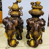  Cặp Voi Đồng Chiêu Tài Lộc Trường Thọ BKMECN-9704 