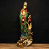  Tượng Phật Bà Quan Âm bằng Đồng Sơn Mài Cao Cấp BKMECN-9705 