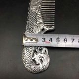  Lược Bạc Sưu Tầm Chạm Nổi Hình Rồng Tinh Xảo BKMECN-9710 