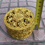  Hũ Đồng Mạ Vàng Cát Tường Bát Bửu BKMECN-9716 