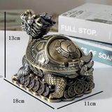  Gạt Tàn Long Quy Bằng Đồng Cao Cấp BKMECN-9724 