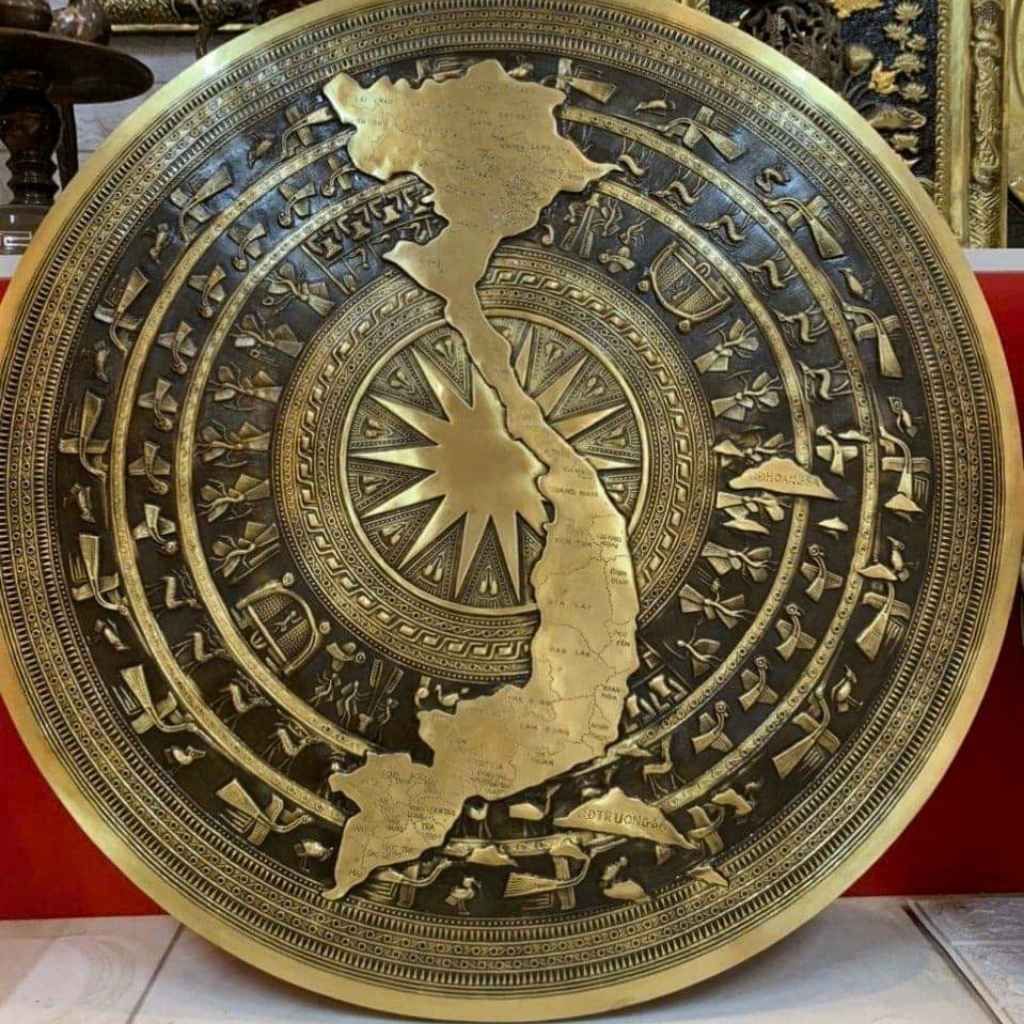  Mặt Trống Đồng Đông Sơn Bản Đồ Việt Nam BKMEVN-9733 