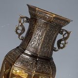  Bình Đồng Nguyên Chất Mạ Vàng Giả Cổ BKMECN-9734 