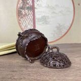  Lư Xông Trầm Bằng Đồng Cổ Họa Tiết Trúc BKMECN-9735 