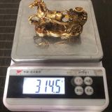  Tượng Ngựa Đồng Tài Lộc Mạ Vàng BKMECN-9736 