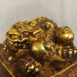  Chặn Giấy Đồng Cổ Hình Kỳ Lân Vờn Tú Cầu BKMECN-9737 