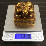  Chặn Giấy Đồng Cổ Hình Kỳ Lân Vờn Tú Cầu BKMECN-9737 