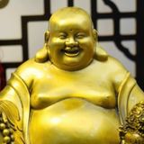  Tượng Phật Di Lặc Ngồi Đế Tiền Cầm Hũ Tài Lộc BKMECN-9739 