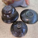  Tách Trà Đồng Chạm Khắc Long Phụng Trình Tường BKMECN-9744 