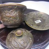  Tách Trà Đồng Chạm Khắc Long Phụng Trình Tường BKMECN-9744 