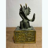  Ấn Triện Rồng Như Ý Bằng Đồng Cũ BKMECN-9751 