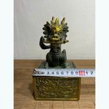  Ấn Triện Rồng Như Ý Bằng Đồng Cũ BKMECN-9751 