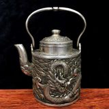  Ấm Tích Đồng Long Cuốn Thủy Đẹp BKMECN-9762 