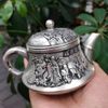 Ấm Trà Bạc Phong Thủy Phúc Thọ Sưu Tầm BKMECN-9781