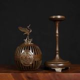  Lư Hương Đồng Hạc Bay Sưu Tầm Phong Thủy BKMECN-9785 