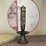  Chân Nến Đồng Đôi Rồng Cuốn Chữ Hỷ BKMECN-9791 