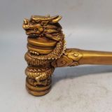  Búa Đồng Đầu Rồng Phong Thủy Mạ Vàng 24K BKMECN-9795 