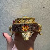  Lư Trầm Đồng Pháp Lam Sưu Tầm Phong Thủy BKMECN-9797 