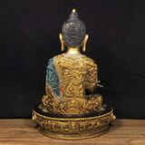  Tượng Dược Sư Phật Bằng Đồng Mạ Vàng Cao 22cm BKMECN-9813 