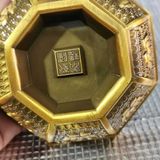  Bát Đồng Sưu Tầm Bát Giác Chạm Khắc Thủ Công  BKMECN-9815 