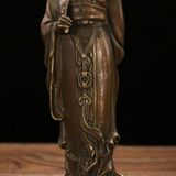  Tượng Khổng Minh Đồng Mini Sưu Tầm Cao Cấp BKMECN-9819 