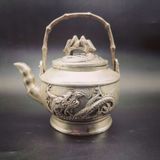  Ấm Rồng Bạc Xưa Sưu Tầm Cao Cấp BKMECN-9825 