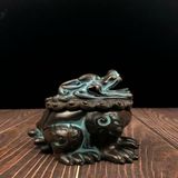  Lư Trầm Nghê Đồng Patina Xanh Cao Cấp BKMECN-9826 