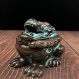  Lư Trầm Nghê Đồng Patina Xanh Cao Cấp BKMECN-9826 