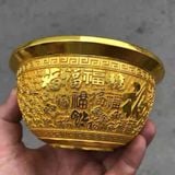  Bát Đồng Vàng Chạm Phúc Sưu Tầm Cao Cấp BKMECN-9842 
