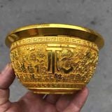  Bát Đồng Vàng Chạm Phúc Sưu Tầm Cao Cấp BKMECN-9842 