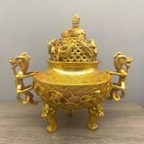  Xông Trầm Dát Vàng Rồng Cá Chép Cao Cấp BKMECN-9847 