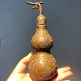  Hồ Lô Âm Dương Đồng Đỏ Cũ Sưu Tầm BKMECN-9863 